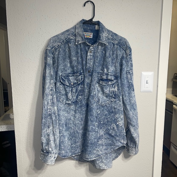 Bleached Distressed denim jacket - Picture 1 of 3